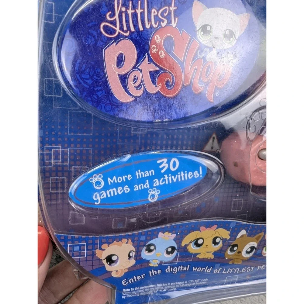 Littlest Pet Shop Digital Pet Keychain Kitten Cat 2007 LPS Toy Hasbro Tiger